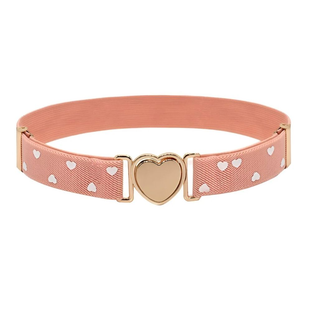 Ceinture Élastique Attache Rapide en coeur Fille à Pois Modèle Rena - La Ceinturerie