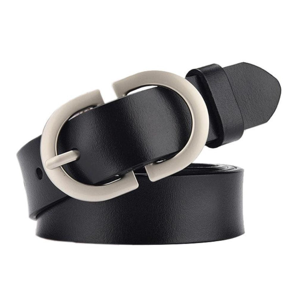 Ceinture en Cuir Lisse pour Femme à Boucle Simple - La Ceinturerie