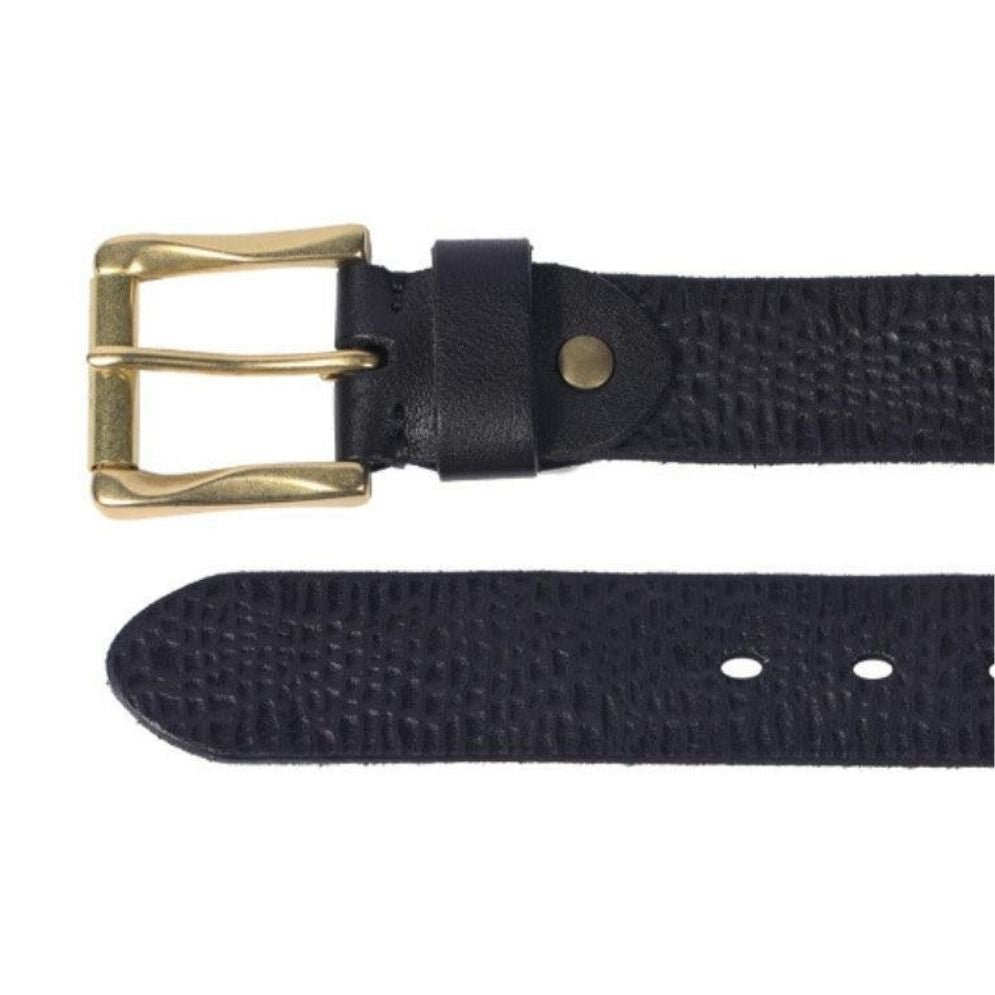 Ceinture en Cuir Grainé pour Homme Modèle Varun - La Ceinturerie