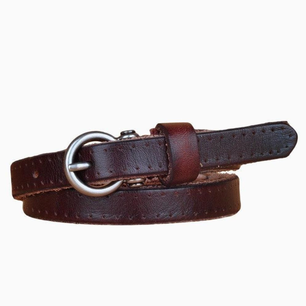 Ceinture en Cuir pour Femme Modèle Gulisa Café