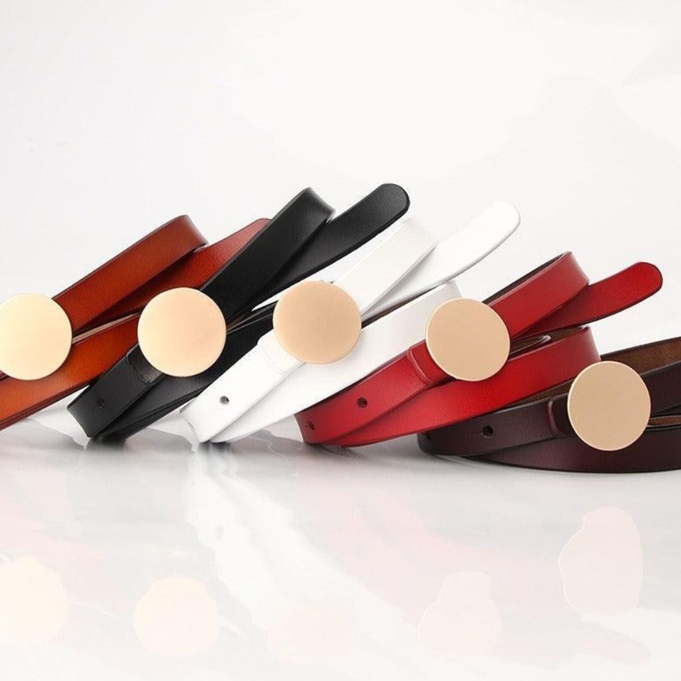 Ceinture en Cuir pour Femme Modèle Thelcunia - La Ceinturerie