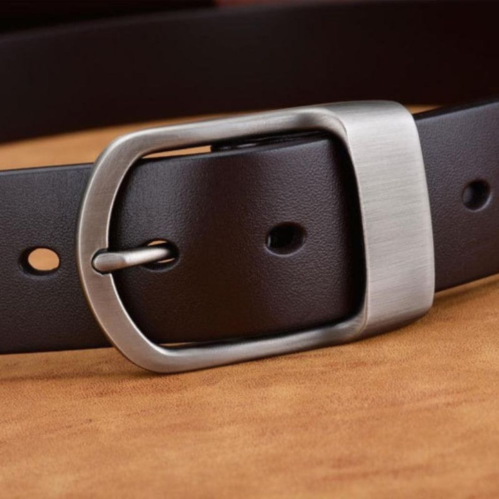 Ceinture en Cuir pour Homme Boucle Mate Modèle Haro - La Ceinturerie