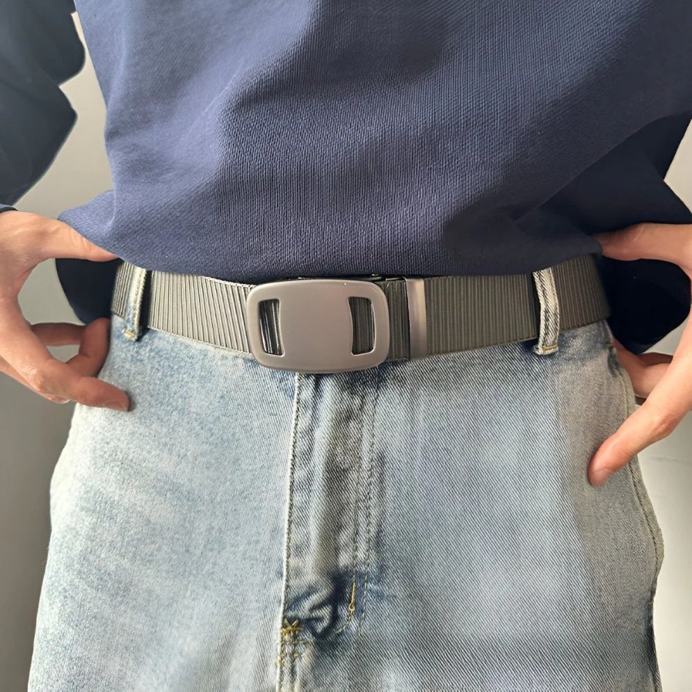 Ceinture Toile avec Boucle Automatique Modèle Makan - La Ceinturerie