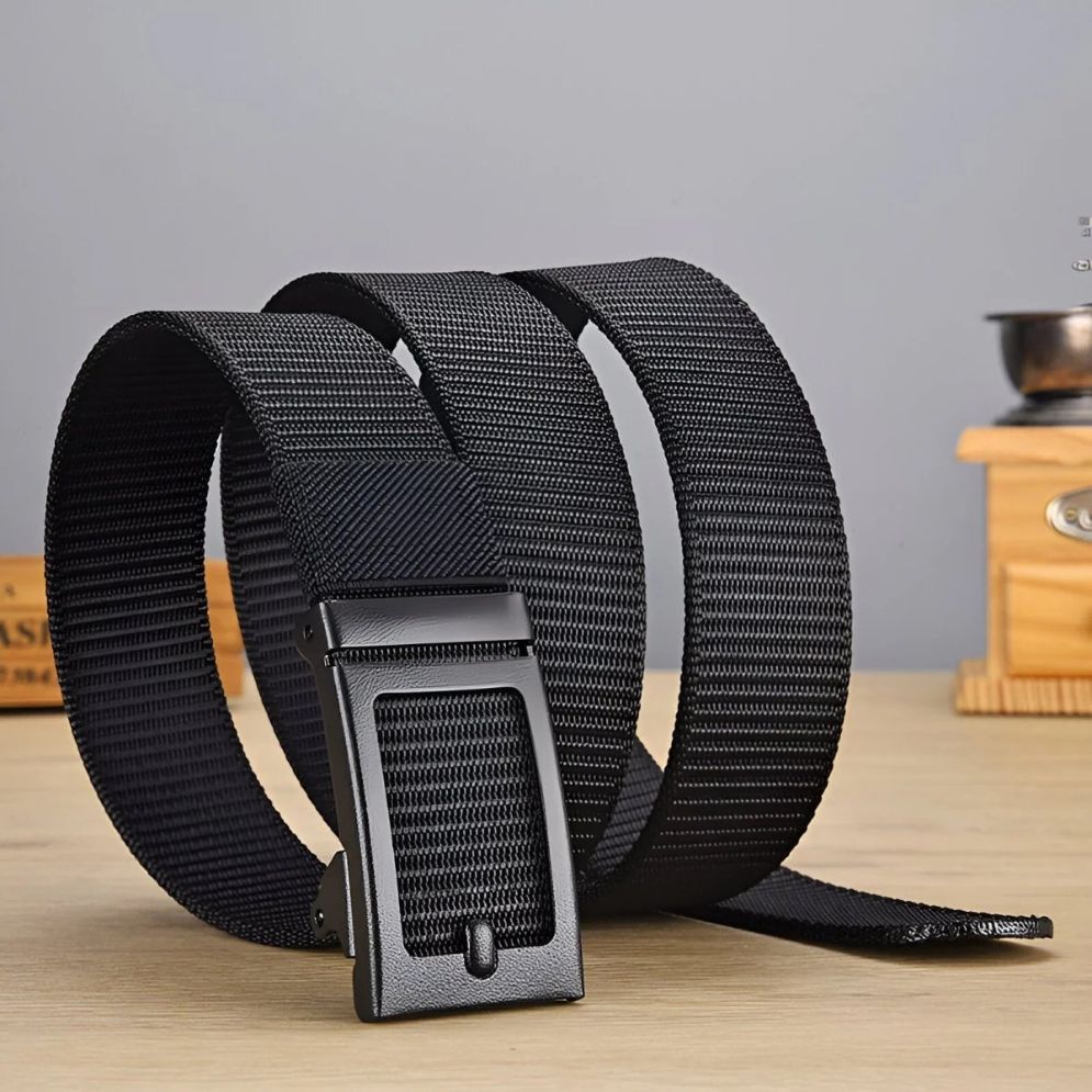 Ceinture Toile Homme Boucle Automatique Modèle Efisio - La Ceinturerie
