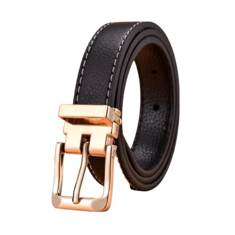 Ceinture Enfant Fille ou Garçon Faite en Simili Noire