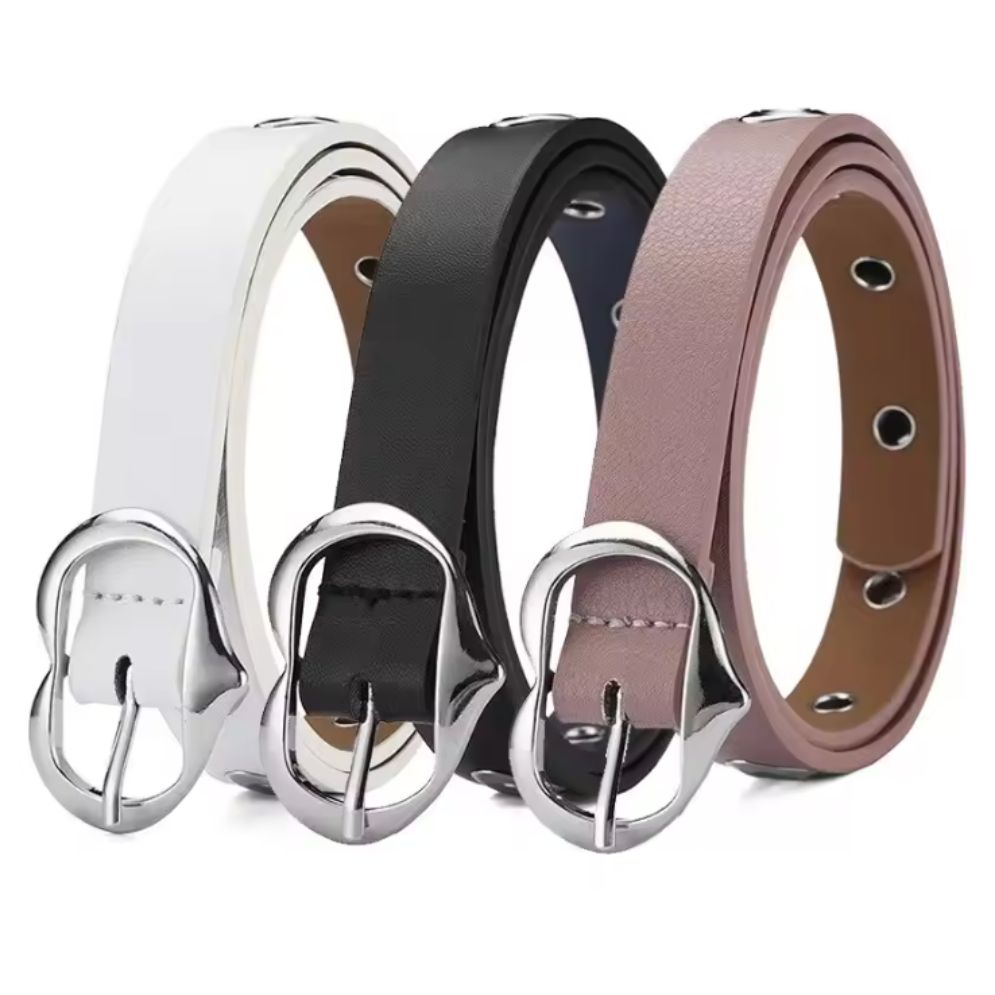 Ceinture Fille en Simili Cuir à Coeurs de Couleurs