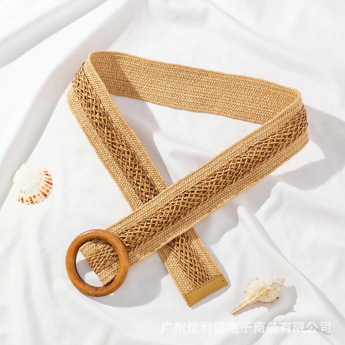 Ceinture Large en Raphia Modèle Kiara - La Ceinturerie