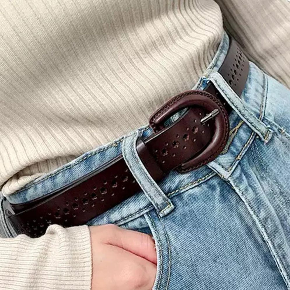 Ceinture Toute Habillée de Cuir Femme Modèle Pénélope - La Ceinturerie