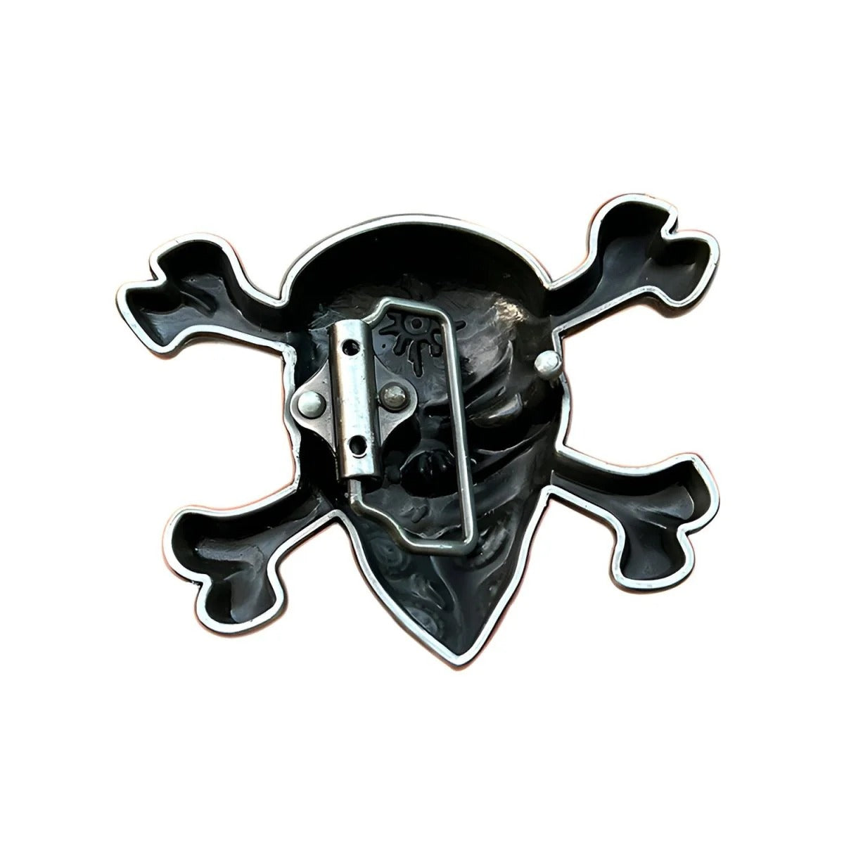 Boucle de Ceinture Tête de Mort avec Bandana Modèle Tada