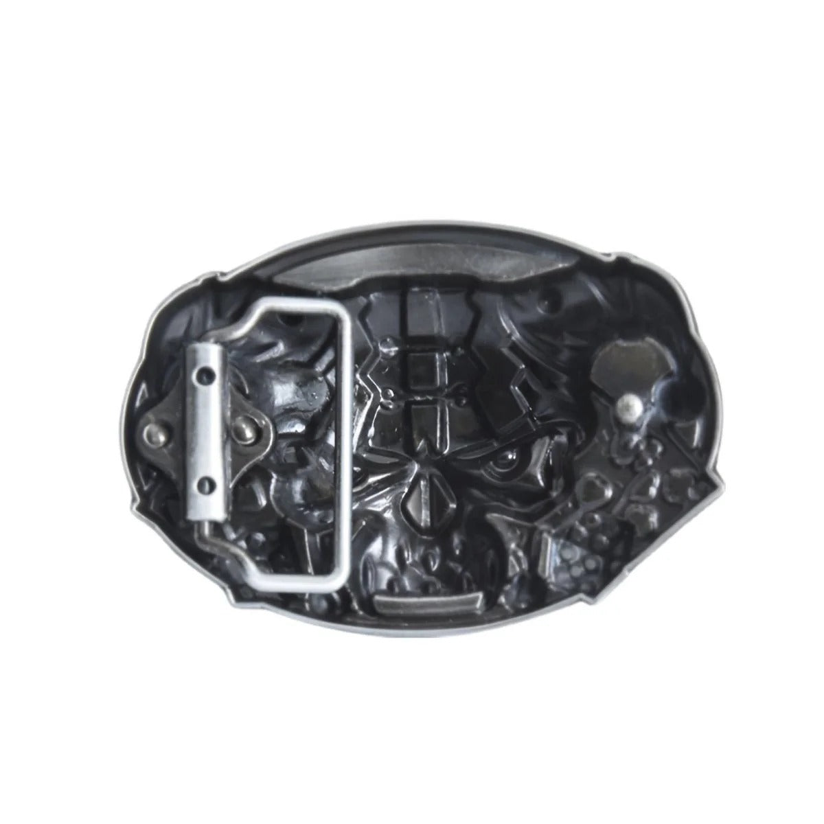 Boucle de Ceinture Tête de Mort Clown Modèle Sean - La Ceinturerie