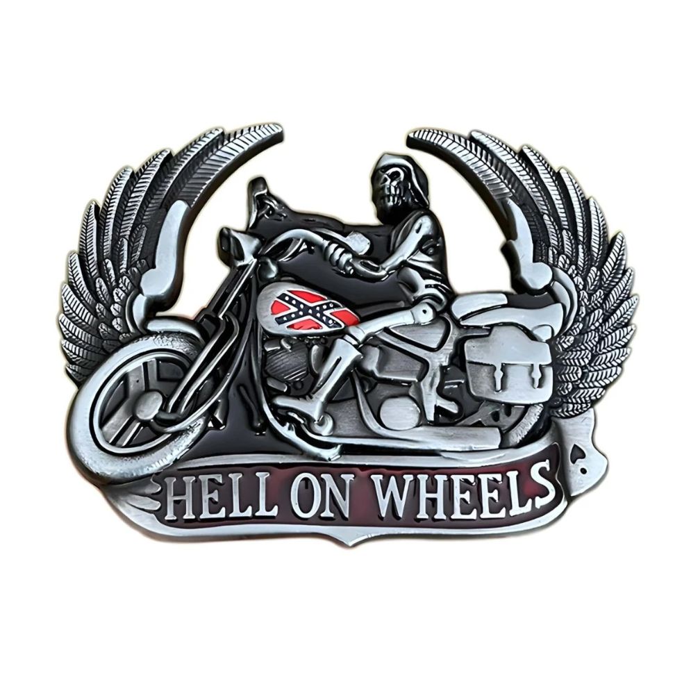 Boucle de Ceinture Moto "Hell on the weels" Modèle Chandler