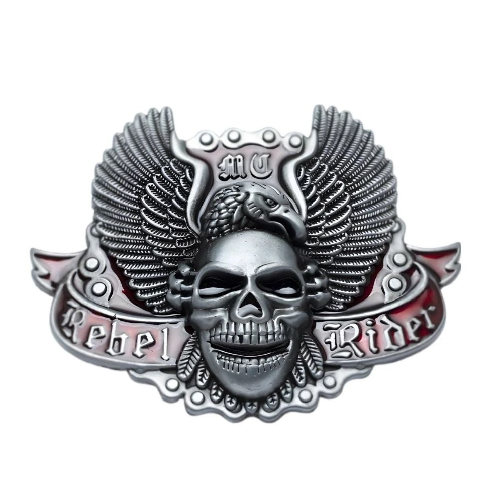 Boucle de Ceinture Moto "Rebel Rider" Modèle Warren - La Ceinturerie


