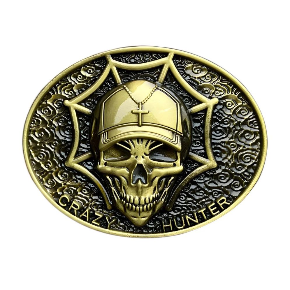 Boucle de Ceinture Tête de Mort Crazy Hunter Modèle Lucian