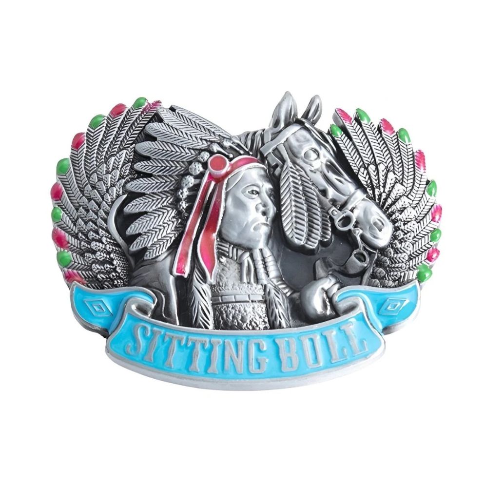 Boucle de Ceinture Western Indien Cheval Modèle Brody - La Ceinturerie