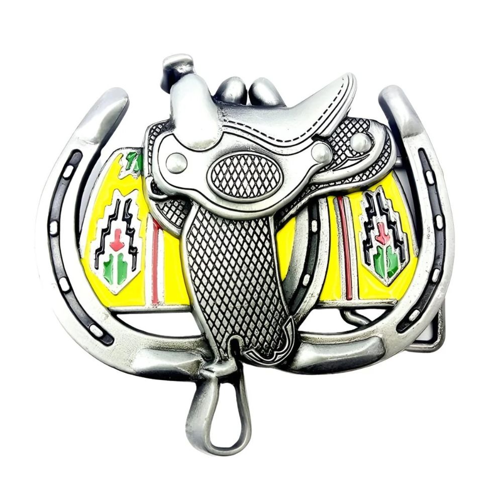 Boucle Ceinture Western Selle de Cheval Modèle Herbod - La Ceinturerie
