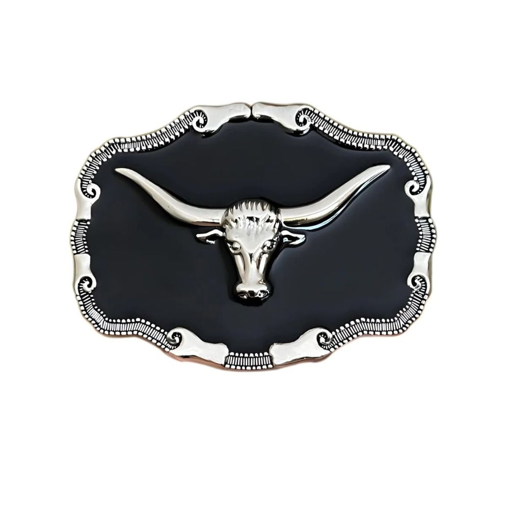 Boucle de Ceinture Western Tête de Taureau Modèle Tivio