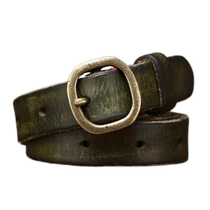 Ceinture Fine en Cuir pour Femme Modèle Khennal - La Ceinturerie