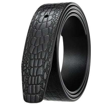 Lanière 3.4 cm Boucles Ardillons Crocodile Modèle Saban - La Ceinturerie