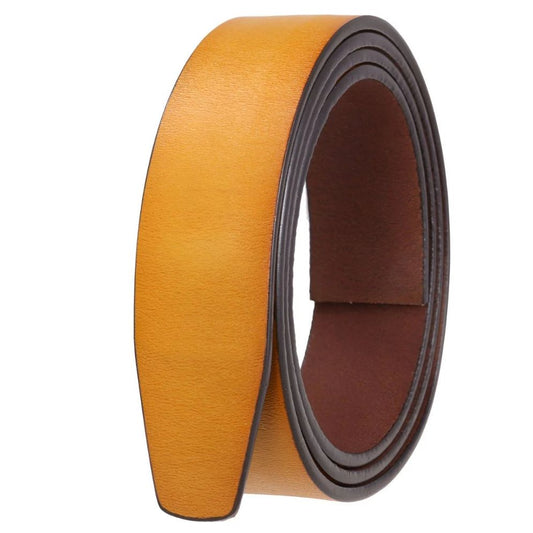 Lanière de Ceinture 3.5 cm Cuir Aspect Rétro Boucles Automatiques Modèle Boldo - La Ceinturerie