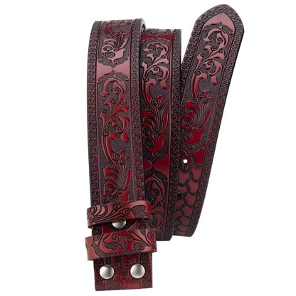 Lanière de Ceinture 3.8 cm Cuir texturé Boucles Interchangeables Modèle Edwin - La Ceinturerie