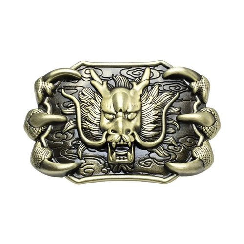 Boucle de Ceinture Animal Tête de Dragon Modèle Brody - La Ceinturerie
