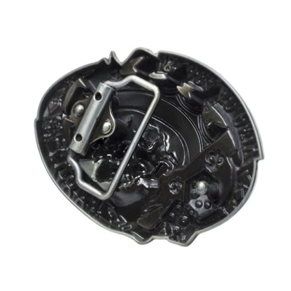 Boucle de Ceinture Tête de Mort Couronnée "Lucky 13" Modèle Kam