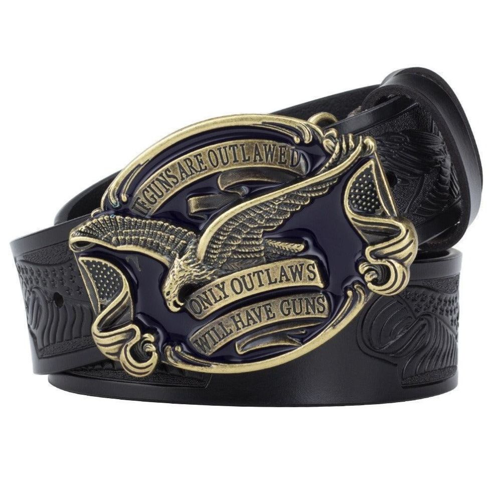 Ceinture Western avec Aigle Modèle Galgaliya - La Ceinturerie
