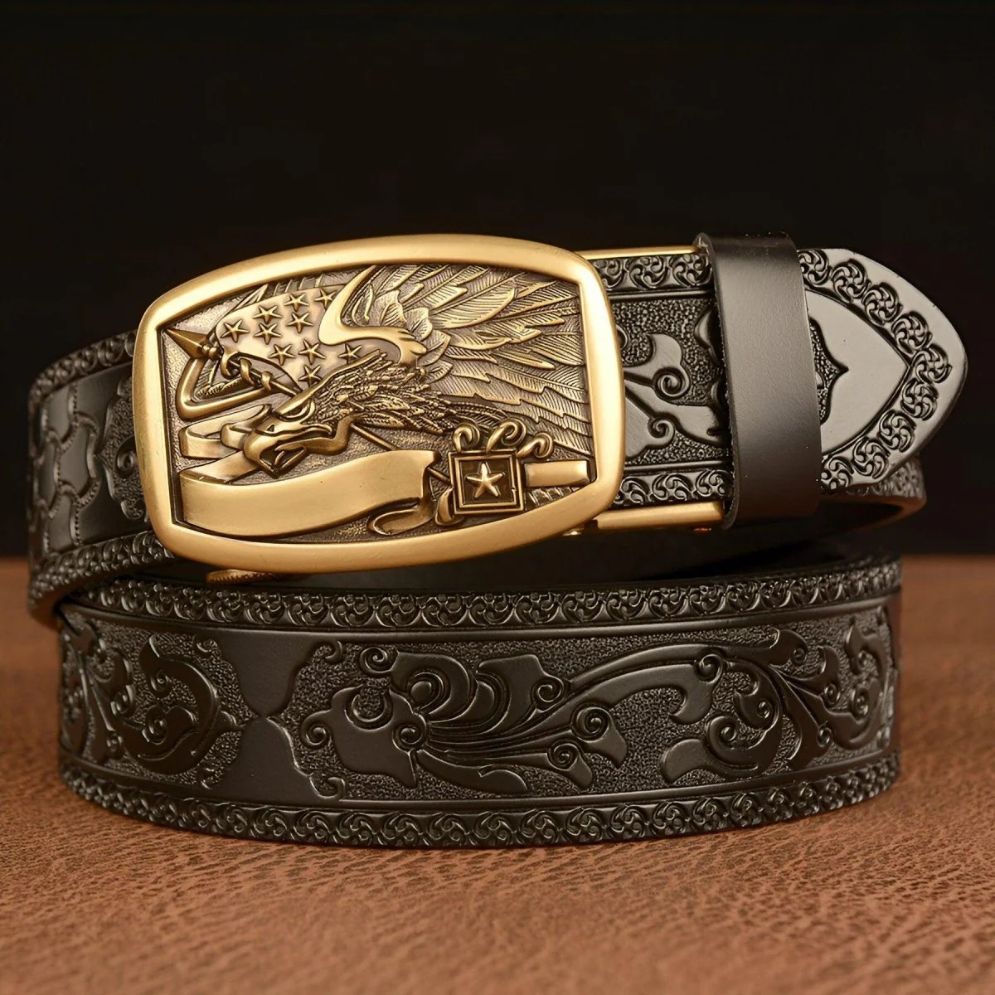 Ceinture Esprit Aigle Drapeau Américain Modèle Valtter - La Ceinturerie