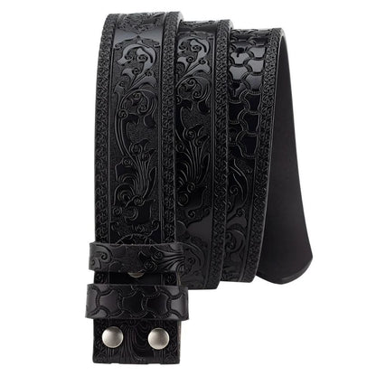 Lanière de Ceinture 3.8 cm Cuir texturé Boucles Interchangeables Modèle Edwin - La Ceinturerie