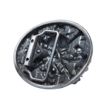 Boucle de Ceinture Tête de Mort et Serpents Modèle Callum