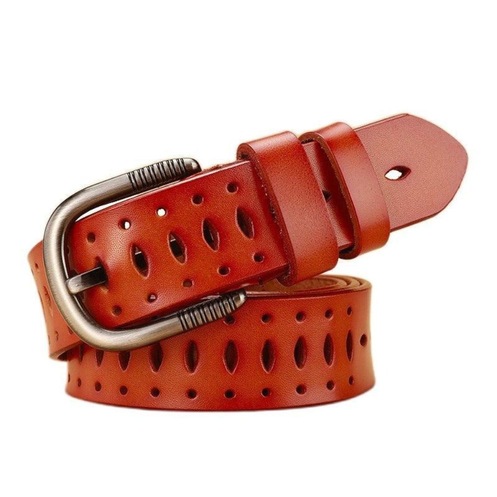 Ceinture en Cuir pour Femme Modèle Anneke Marron