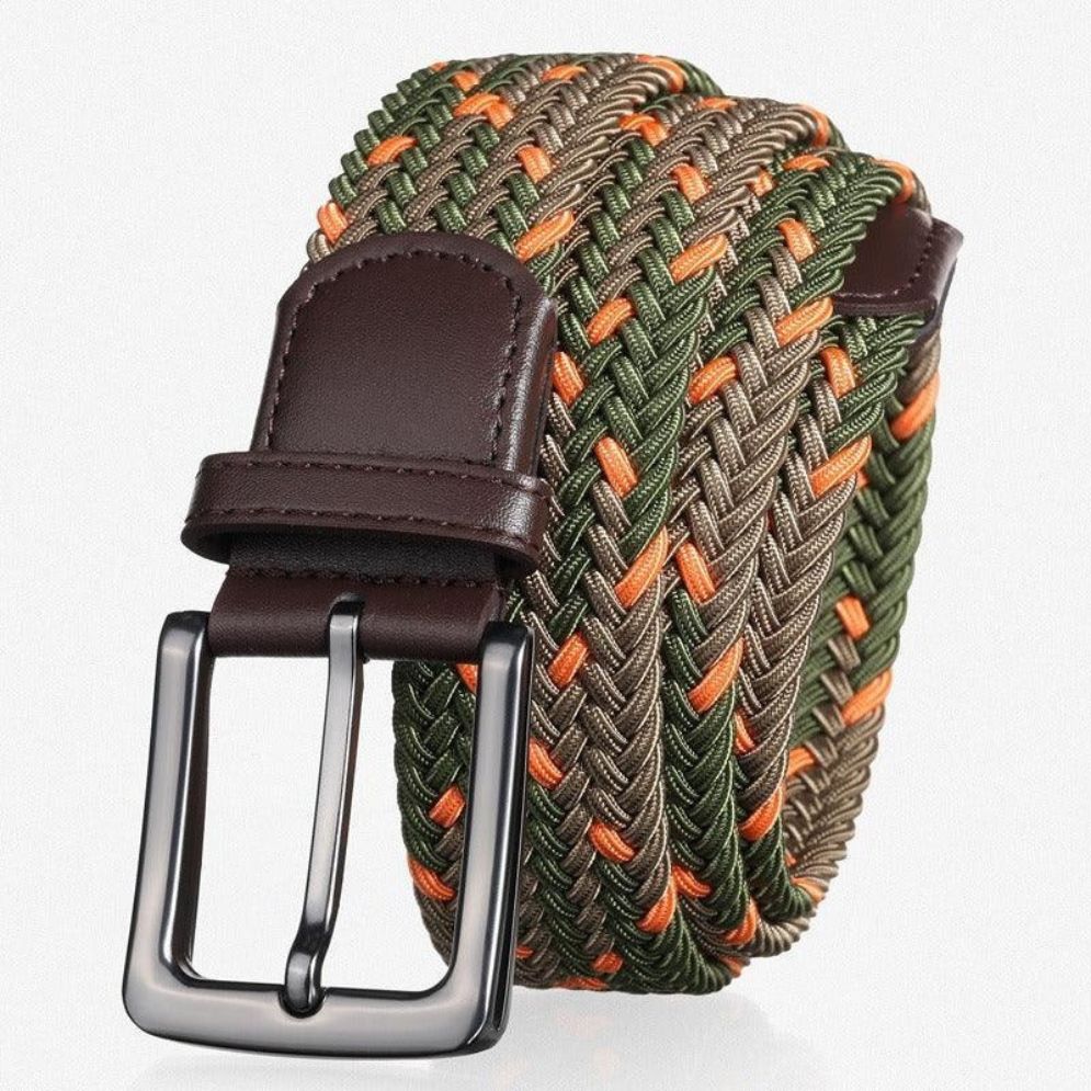 Ceinture Tressée Élastique pour Homme Modèle Thomas - La Ceinturerie