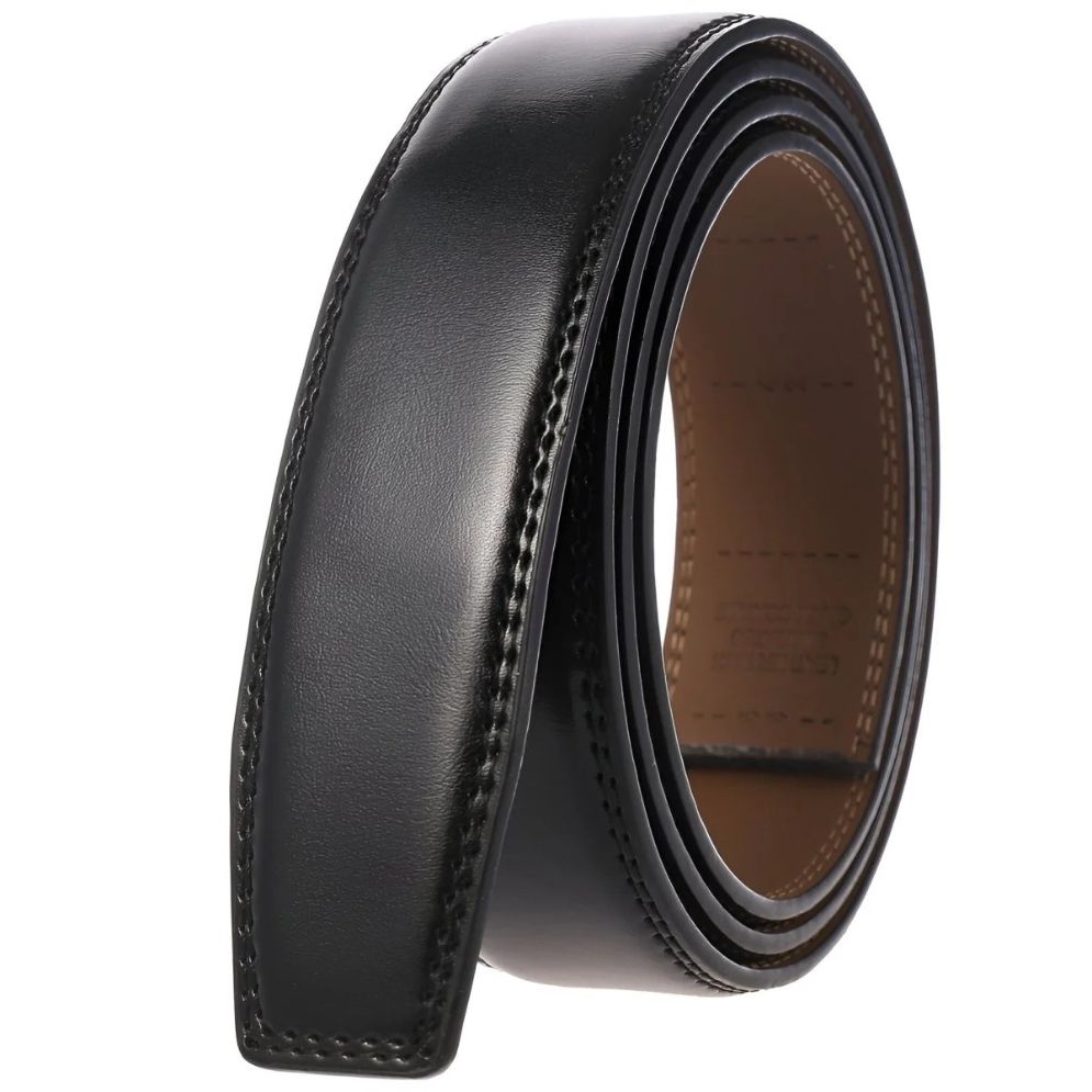 Lanière de Ceinture 3.5 cm Cuir pour Boucles Automatiques Modèle Lincoln - La Ceinturerie