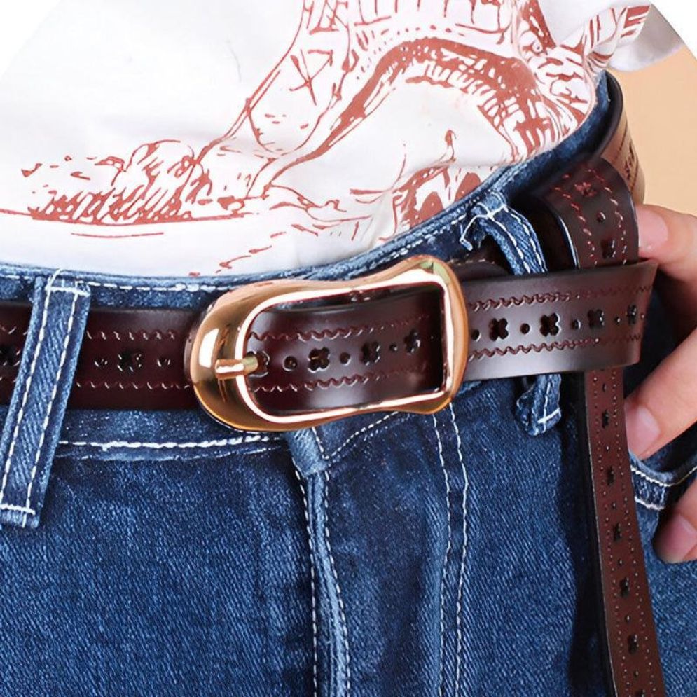 Ceinture en Cuir pour Femme Modèle Oborina - La Ceinturerie