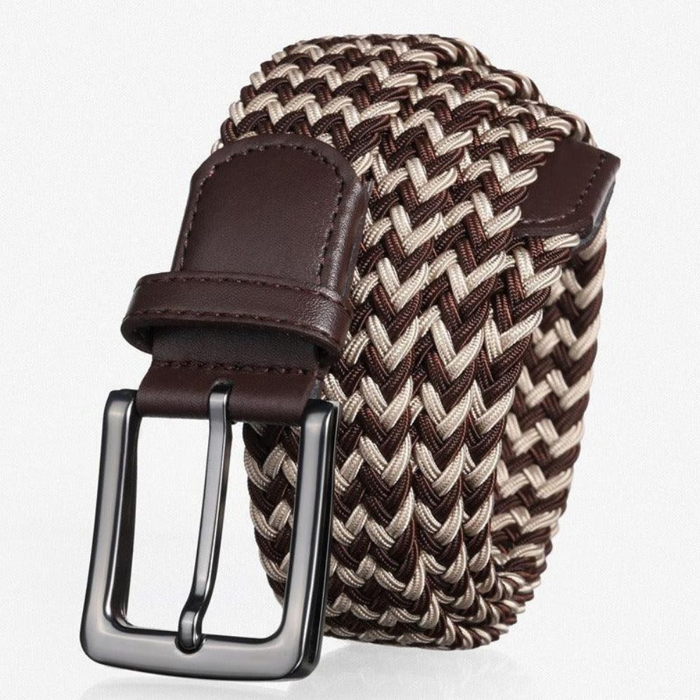 Ceinture Tressée Élastique pour Homme Modèle Thomas - La Ceinturerie