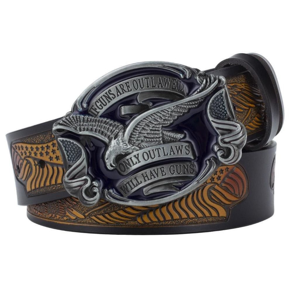 Ceinture Western avec Aigle Modèle Galgaliya - La Ceinturerie
