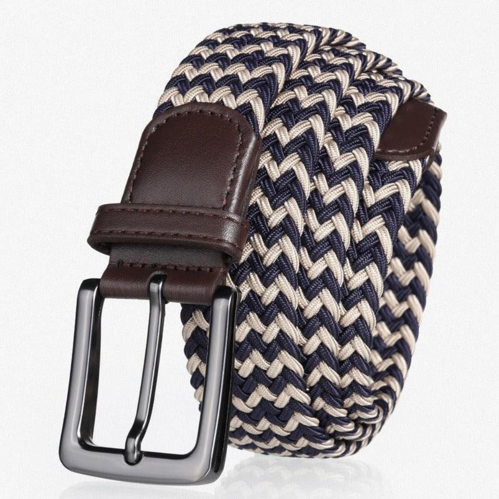 Ceinture Tressée Élastique pour Homme Modèle Thomas - La Ceinturerie
