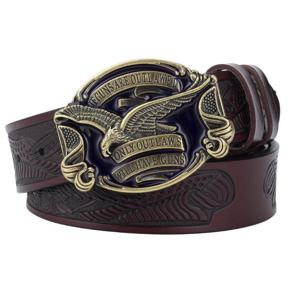 Ceinture Western avec Aigle Modèle Galgaliya - La Ceinturerie
