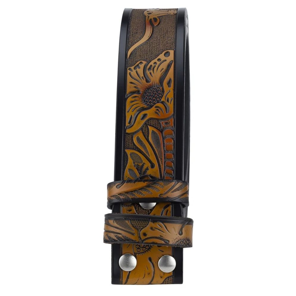 Lanière Ceinture 3.8 cm en Cuir Interchangeables Western - La Ceinturerie