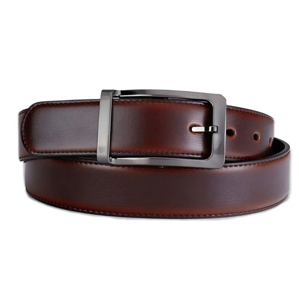 Ceinture Réversible en Cuir 2 en 1 pour Homme