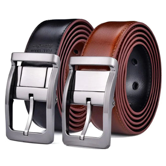 Ceinture Réversible en Cuir 2 en 1 pour Homme - La Ceinturerie

