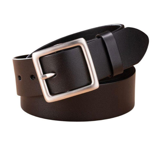 Ceinture en Cuir Boucle Carrée pour Homme Modèle Peci - La Ceinturerie