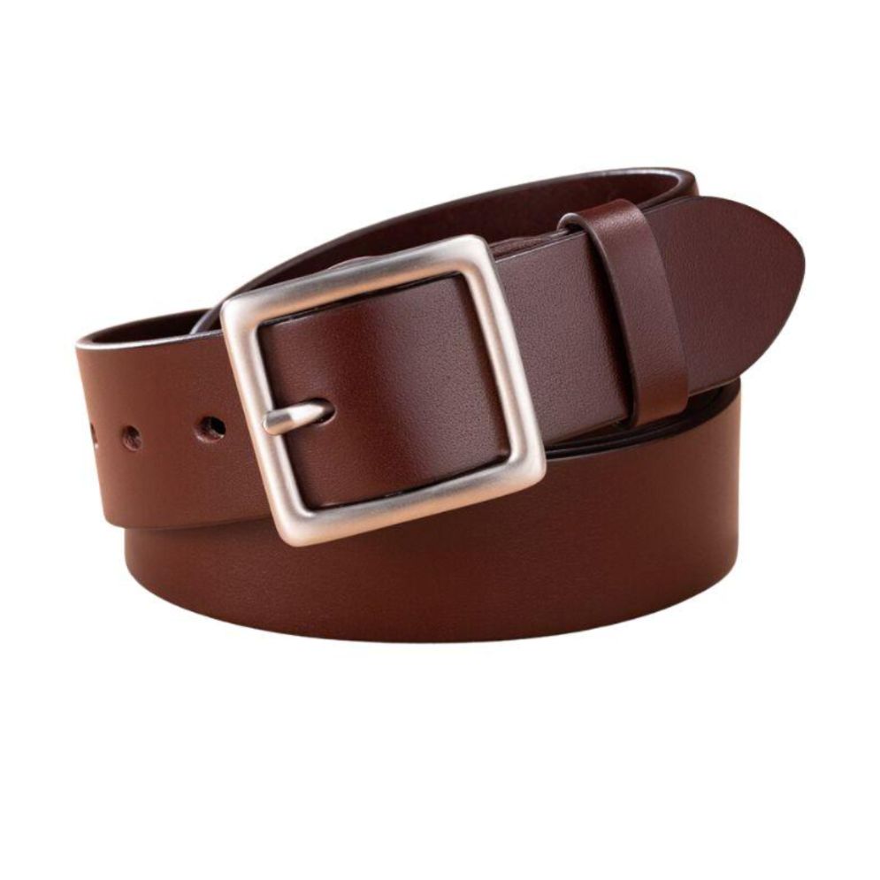 Ceinture en Cuir Boucle Carrée pour Homme Modèle Peci - La Ceinturerie