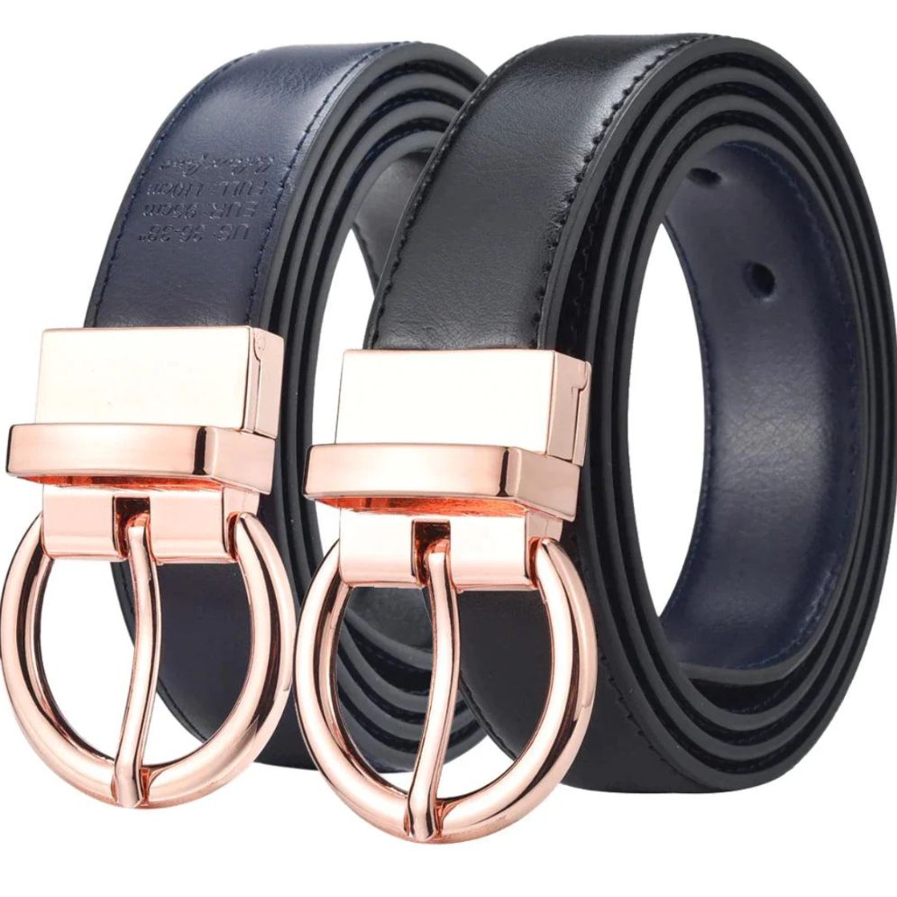 Ceinture Réversible 2 en 1 en Cuir Modèle Marika - La Ceinturerie