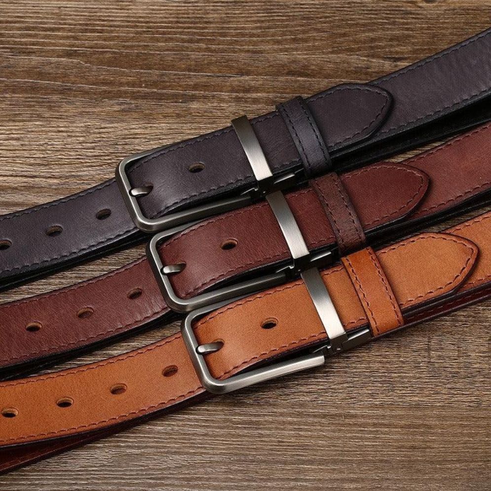 Ceinture Casual en Cuir pour Homme Modèle Alban - La Ceinturerie
