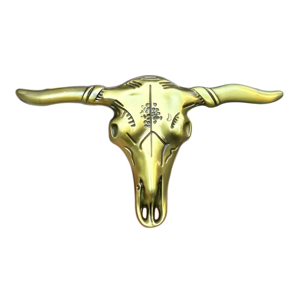 Boucle Ceinture Western Tête Longhorn Modèle Cadou | La Ceinturerie

