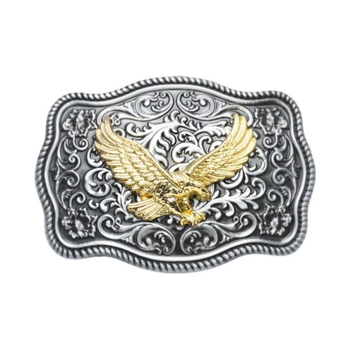 Boucle de Ceinture Américaine Aigle Doré Modèle Abia - La Ceinturerie


