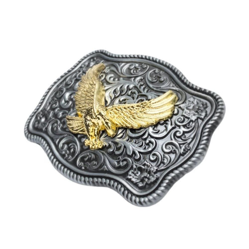 Boucle de Ceinture Américaine Aigle Doré Modèle Abia - La Ceinturerie
