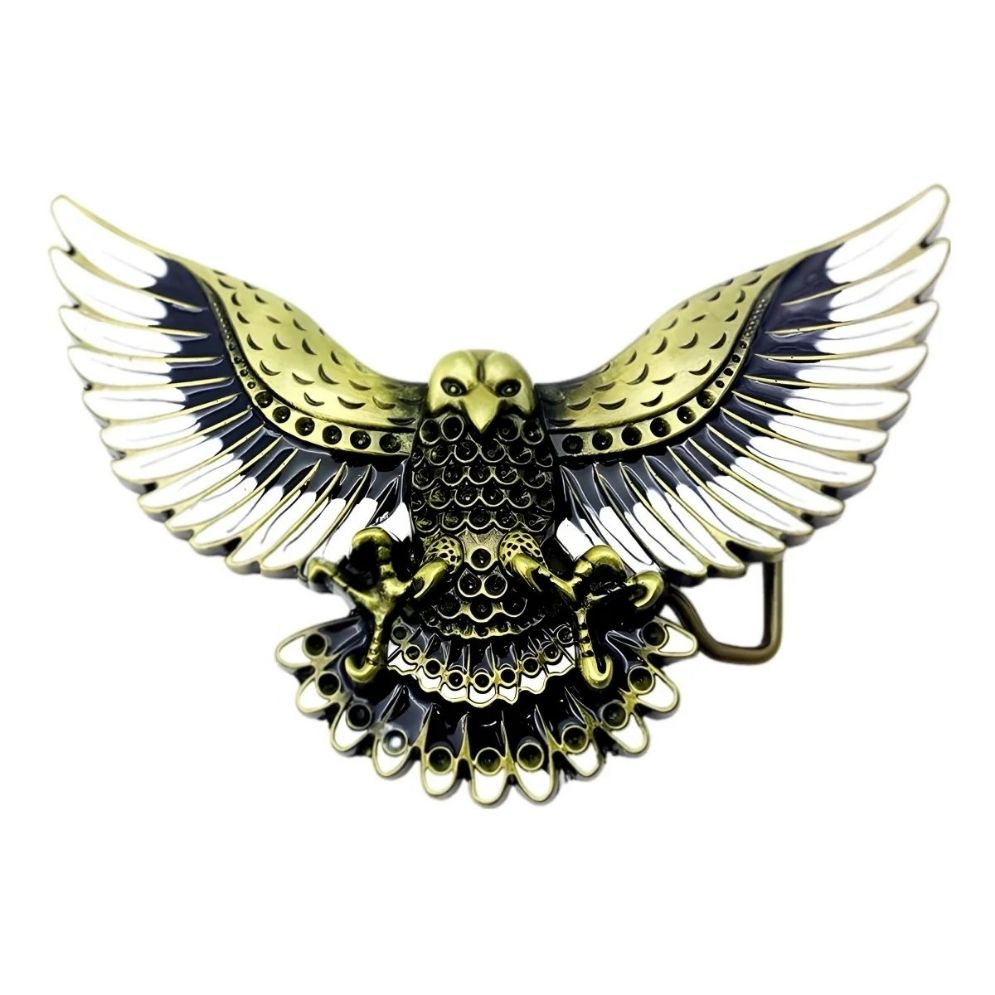 Boucle de Ceinture Américaine Aigle Vole Modèle Clark | La Ceinturerie

