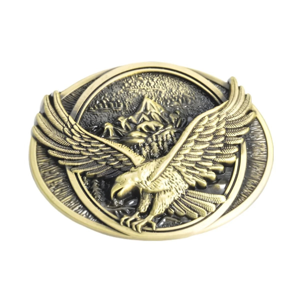 Boucle Ceinture Aigle Survolant Montagne Modèle Luke - La Ceinturerie
